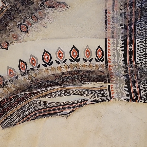 Simons Twik white shirt with pattern and lace M - Picture 4 of 8